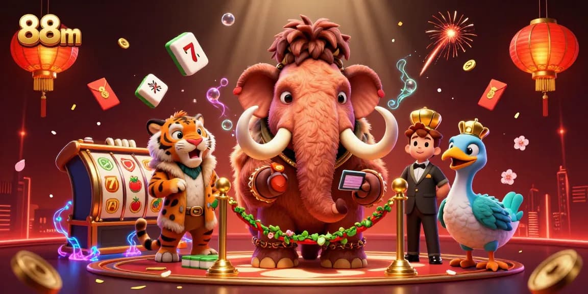 Experience thrilling games at 88m casino with vibrant visuals and exciting slots symbols.