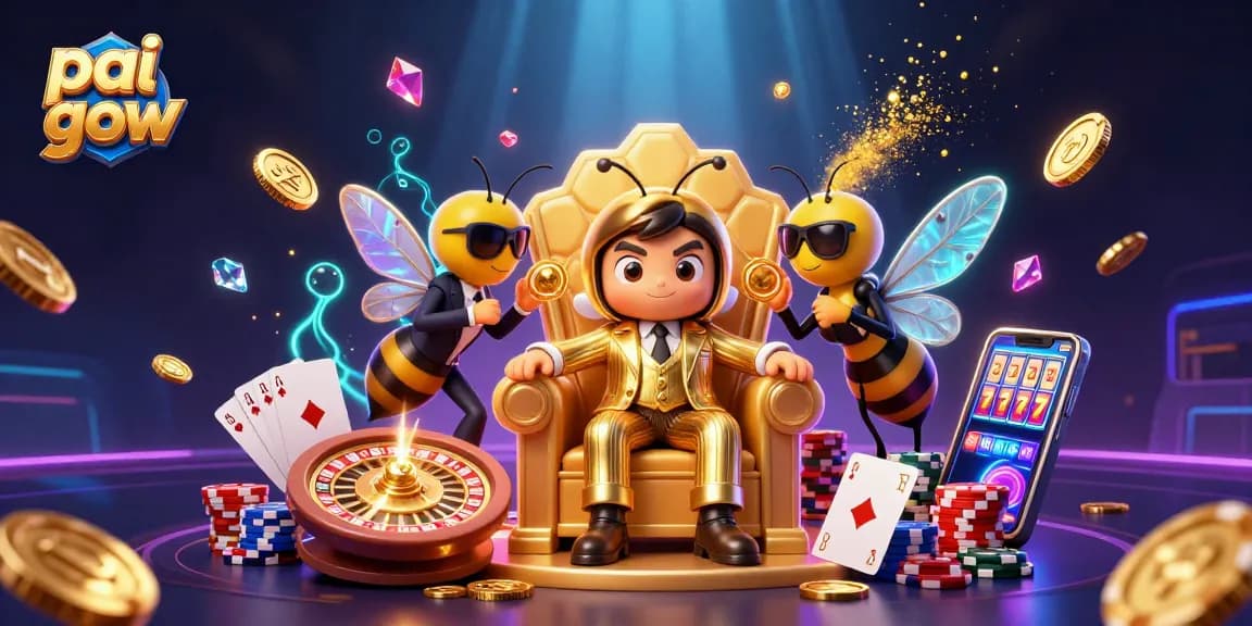 Engage in thrilling pai gow strategy under the watchful eye of a cartoon mob boss.