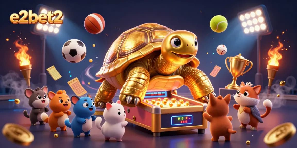 Experience the thrill of betting with e2bet2 in this vibrant casino scene showcasing excitement and fun.