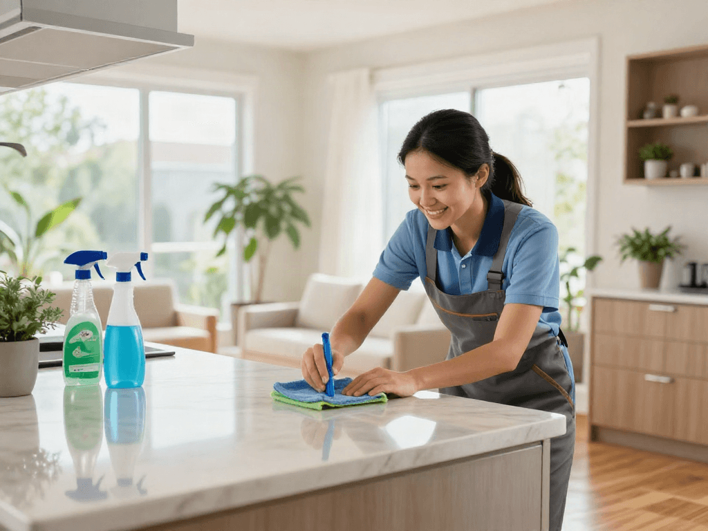 Depo 10k cleaning technician professional deep cleaning kitchen with eco-friendly supplies