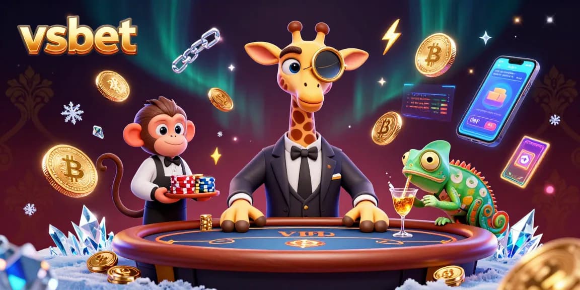 Experience excitement with vsbet in this vibrant 3D representation of high-stakes casino action.