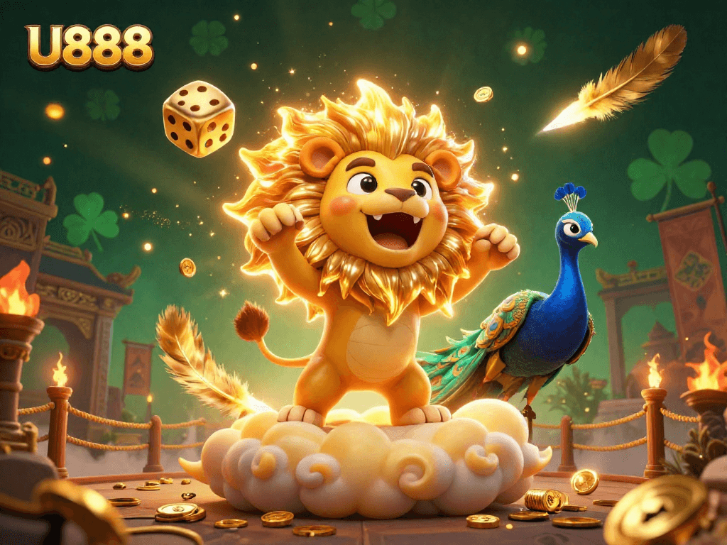 Experience the vibrant energy of U888 with an exciting casino scene filled with luck and thrill.
