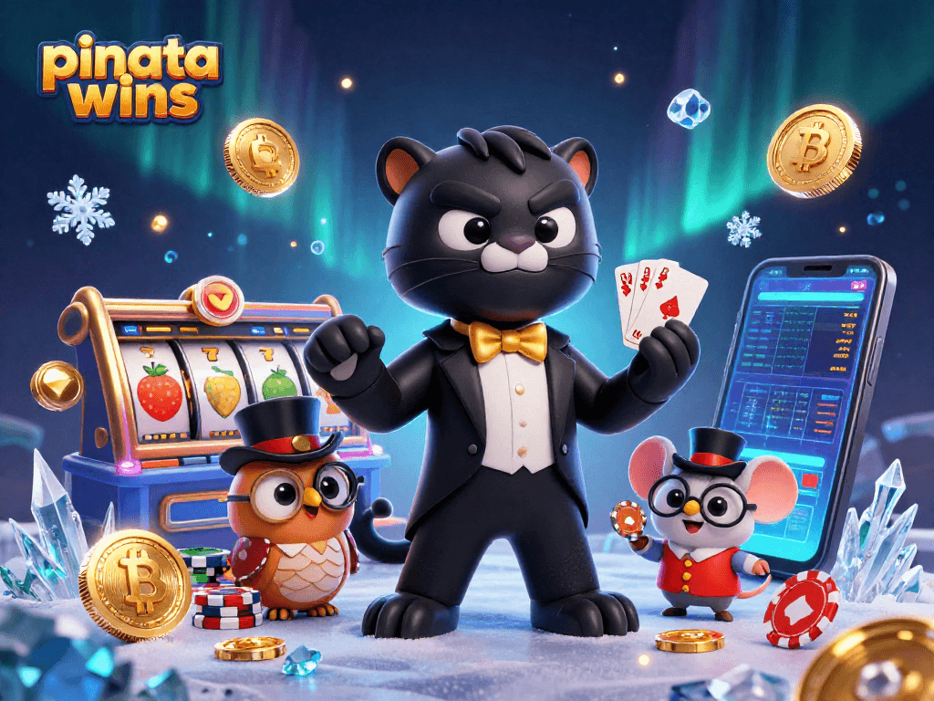 Experience the thrill of pinata wins with animated casino characters and vibrant slot elements.