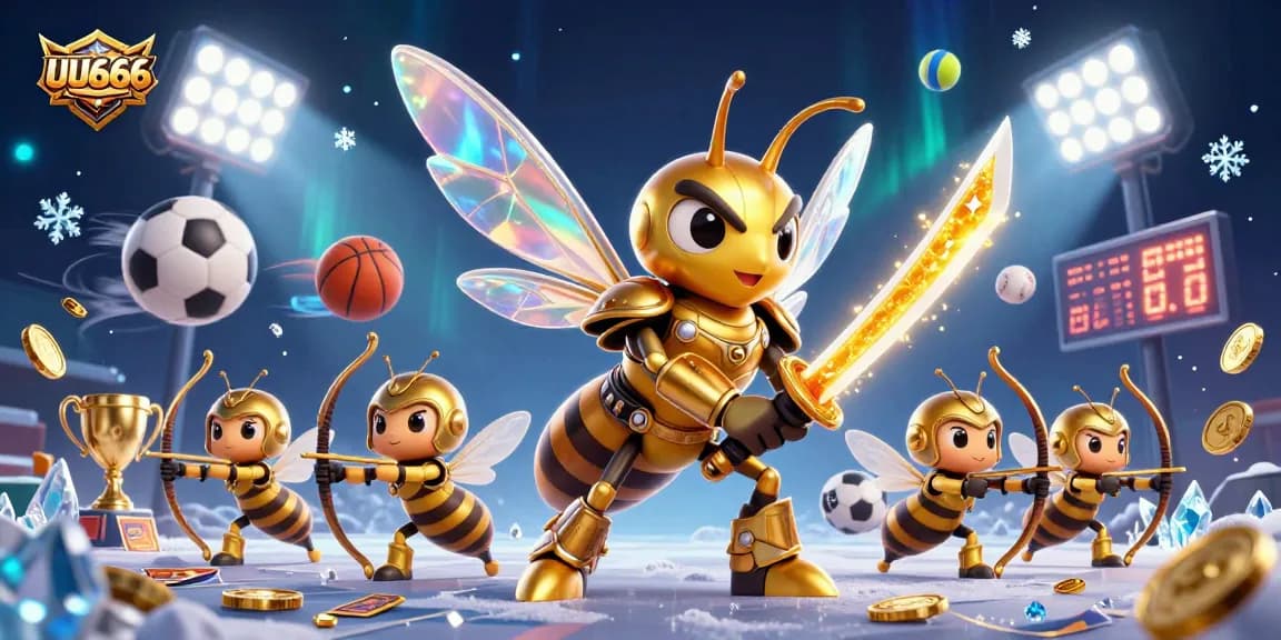 Experience the excitement of UU666 with dynamic sports betting elements and engaging characters in action.