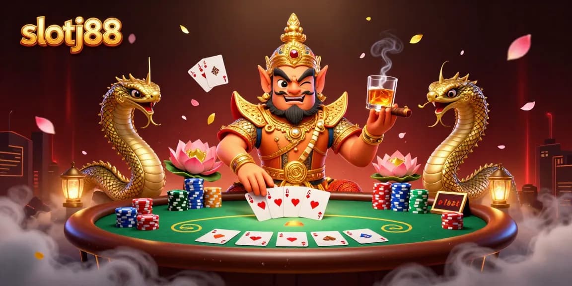 Engage with exhilarating games at slotj88, featuring vibrant casino elements and lush visuals.