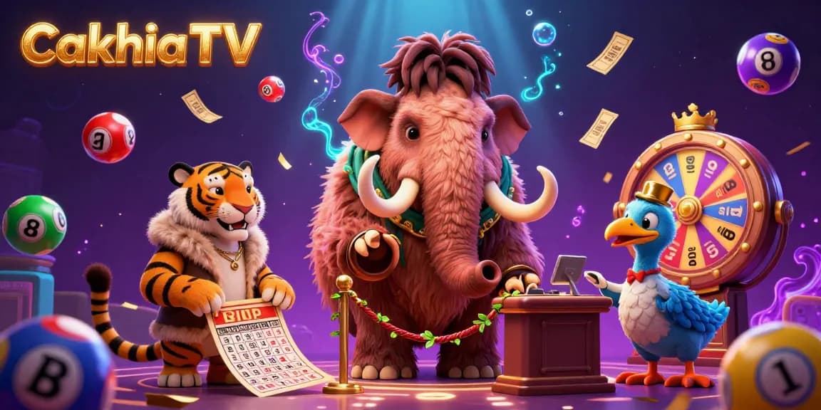 CakhiaTV invites you to join an exciting casino scene with lively characters and games.