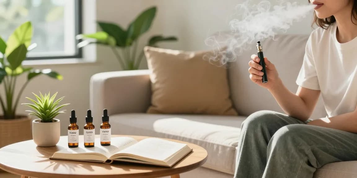 How To Vape naturally with high-quality CBD oil in a relaxing wellness setting