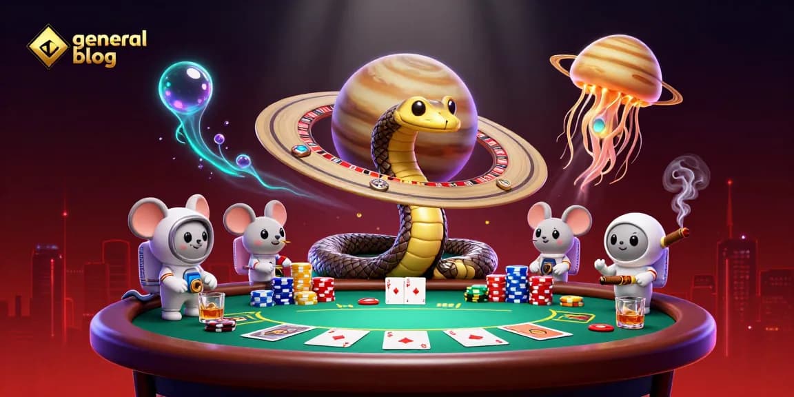 Engage in thrilling bets on a general blog casino with astronaut mice and a cosmic dealer.