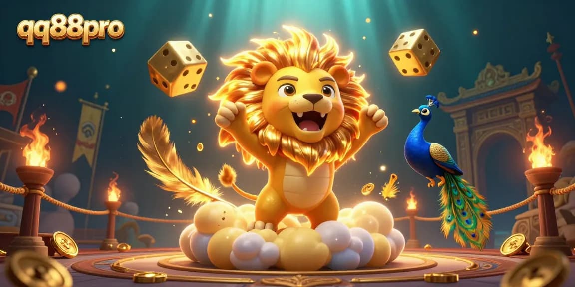 Experience the thrilling world of gambling with qq88pro's vibrant 3D casino illustration.