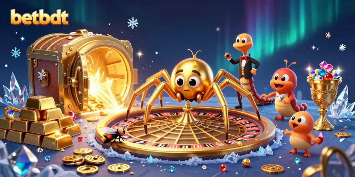 Engage in thrilling bets with betbdt at a magical roulette wheel of fortune.