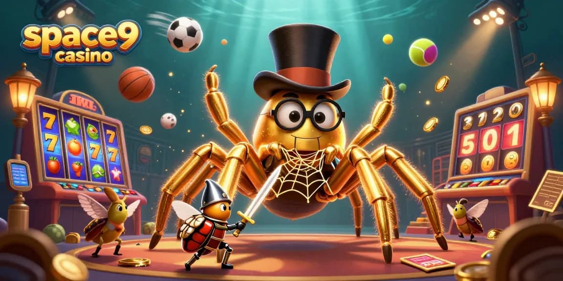 Engage with thrilling gameplay at space9 casino featuring vibrant characters and casino elements.
