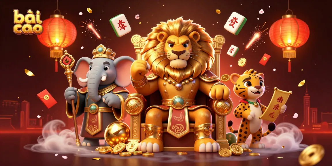 Engage in bài cào gameplay with a dynamic 3D illustration featuring vibrant casino elements.