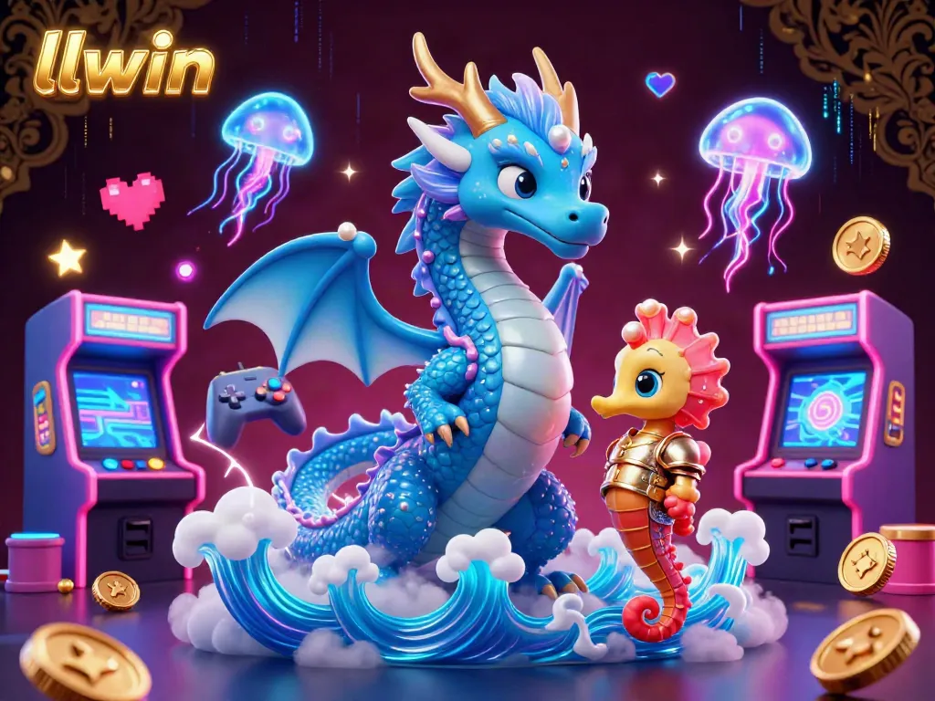 Engage with exciting gameplay at llwin, showcasing a captivating dragon and vibrant game elements.