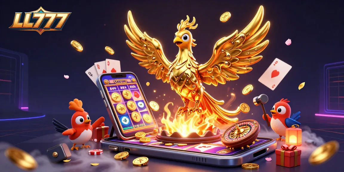 Experience thrilling gameplay with LL777's vibrant casino elements and golden rewards!