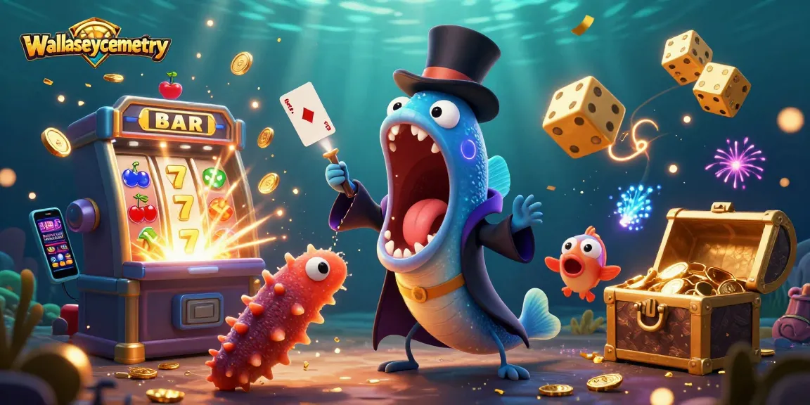 Experience wallaseycemetery magic with giant jackpots and thrilling card tricks in this vibrant casino scene.