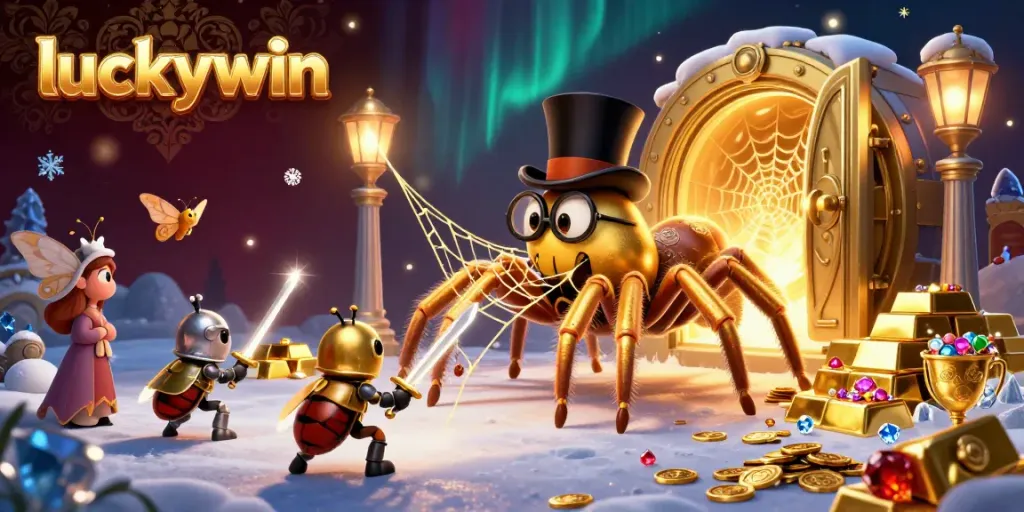 Experience thrilling jackpot moments with luckywin featuring vibrant symbols and animated characters.