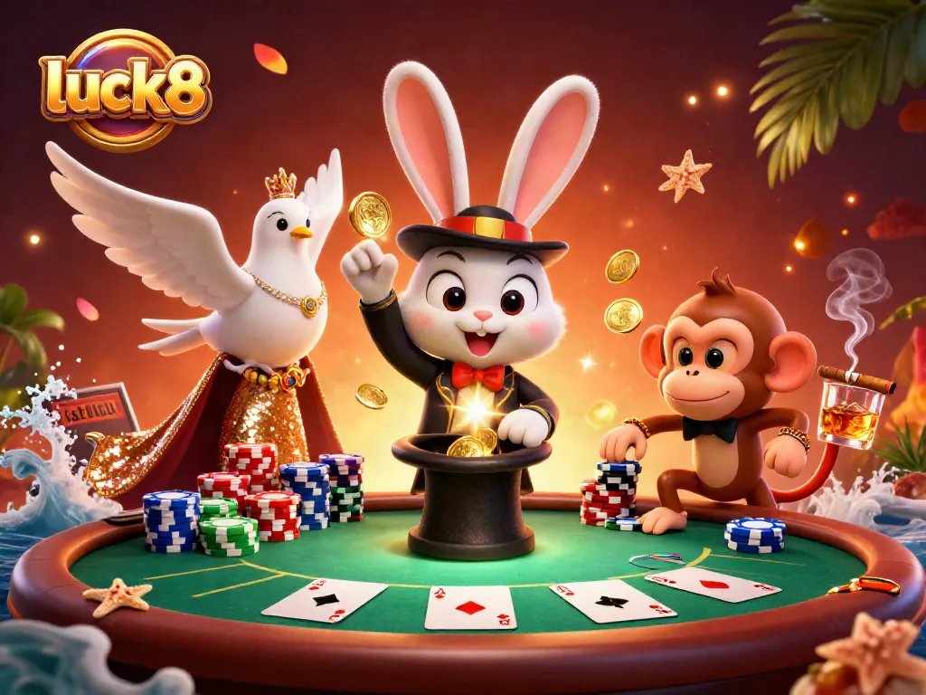 Engage with luck8 and experience thrilling poker moments with iconic characters and exciting game elements.