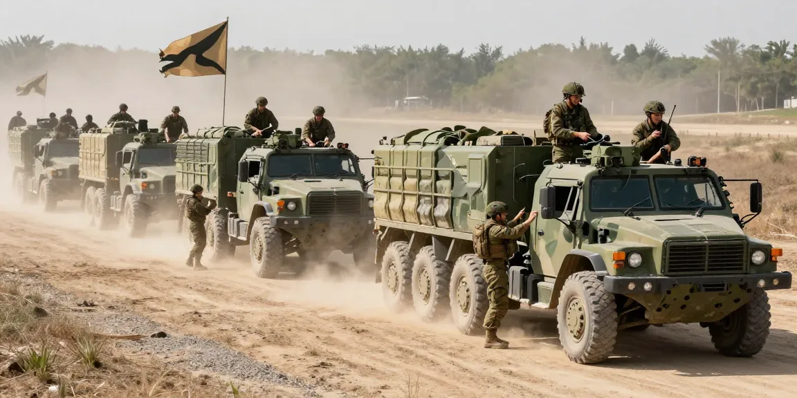 88M military operators conducting vehicle operations in training environment