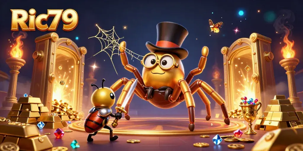 Join the adventure with Ric79 through an epic casino scene, where treasures and courage meet.