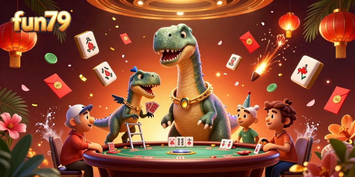 Experience fun79 in an exciting casino scene with dynamic characters and game elements.