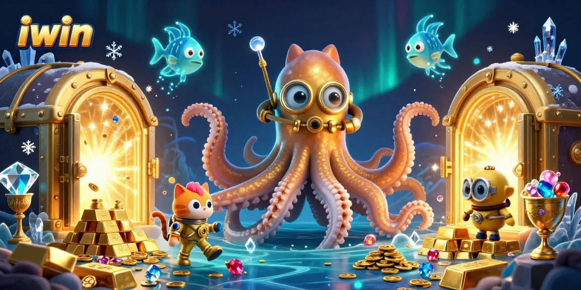 Join the adventure in iwin's magical realm where treasures await beneath ocean depths!