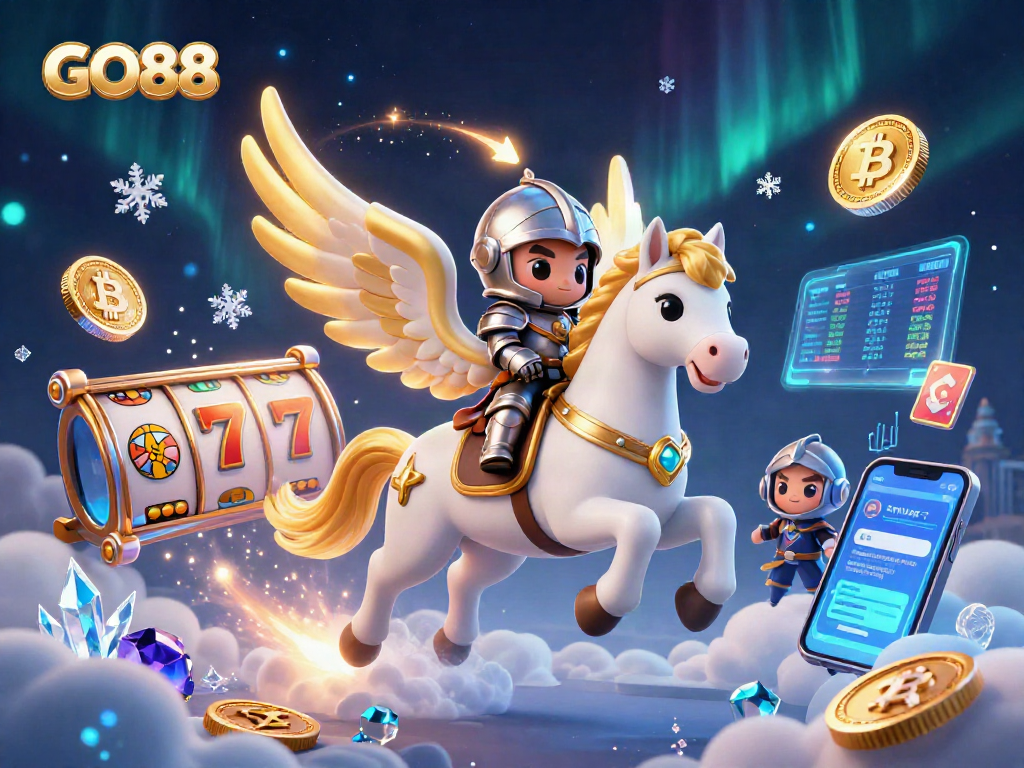 Engage with GO88's vibrant casino atmosphere featuring games and crypto elements