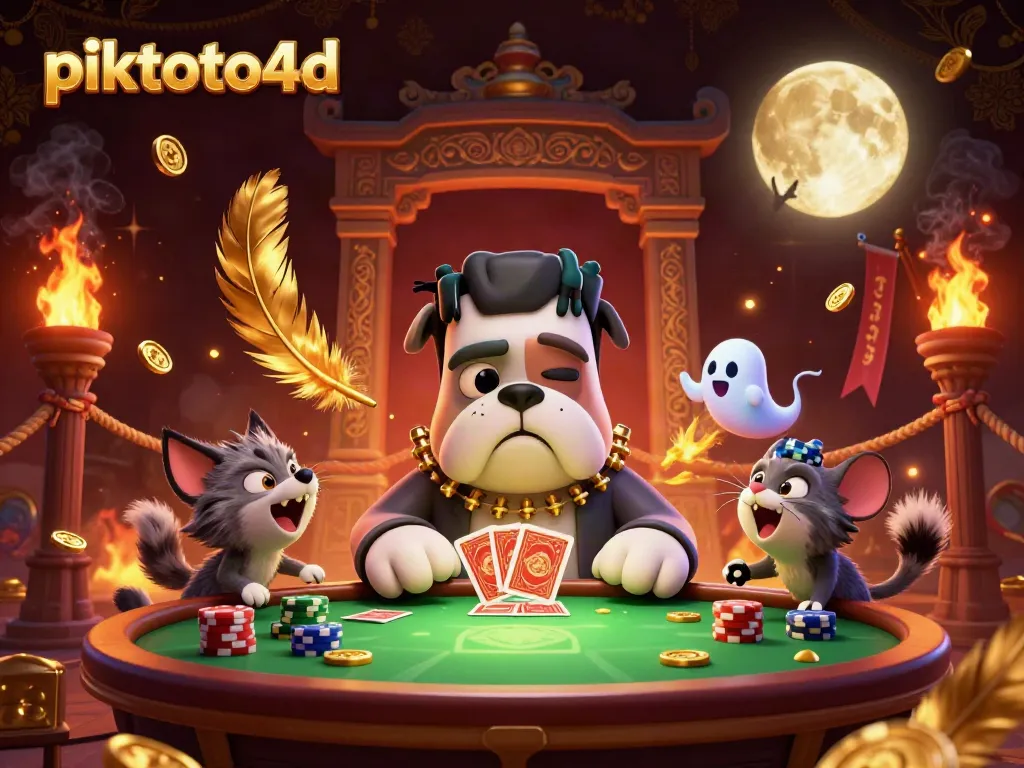 Win big at piktoto4d with engaging games featuring an exciting 3D scene of cartoon characters.