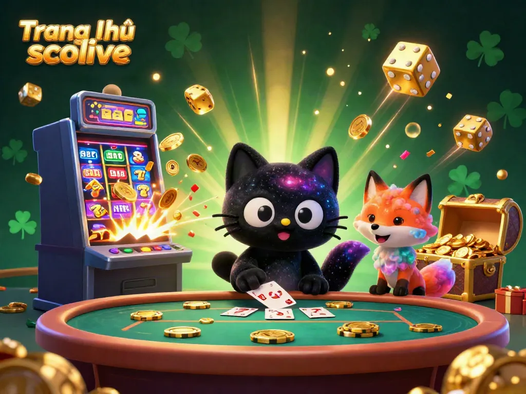 Experience the thrill of winning with Trang Chủ socolive at an engaging cosmic casino scene.