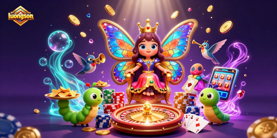 Experience exciting betting action with luongson's colorful characters and casino elements.