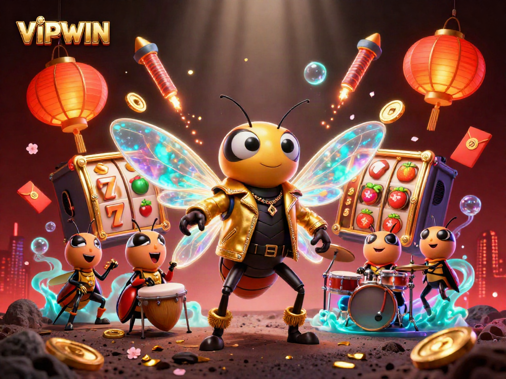Engage in thrilling gameplay with VIPWIN, featuring a vivid casino scene packed with action and excitement.