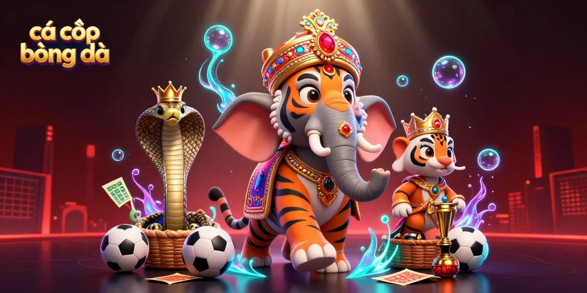 Experience cá cược bóng đá with dynamic visuals featuring a vibrant 3D sports betting scene.