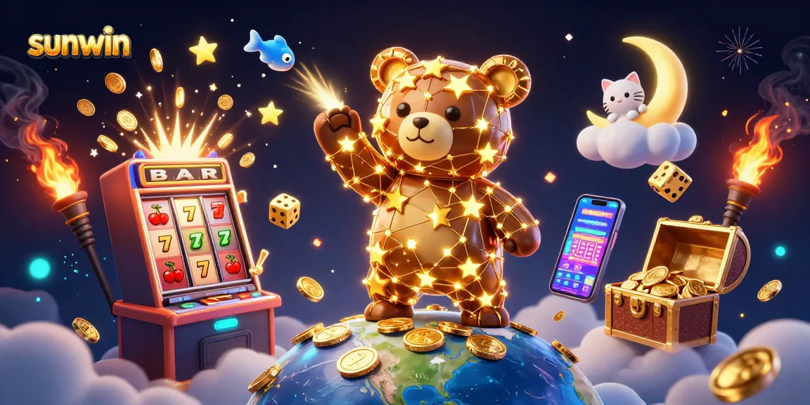 Experience thrilling jackpot moments at sunwin with vibrant 3D casino elements!