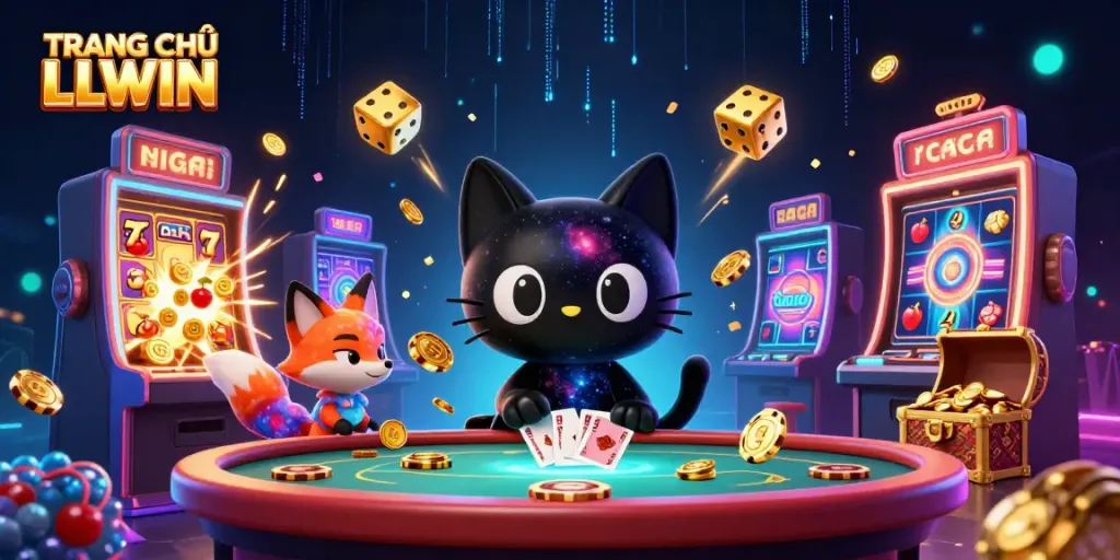 Engage with vibrant gameplay at TRANG CHỦ LLWIN, featuring immersive casino themes and characters.