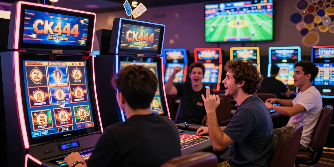 Engaged players enjoying casino games on CK444, featuring slots and live dealer tables.