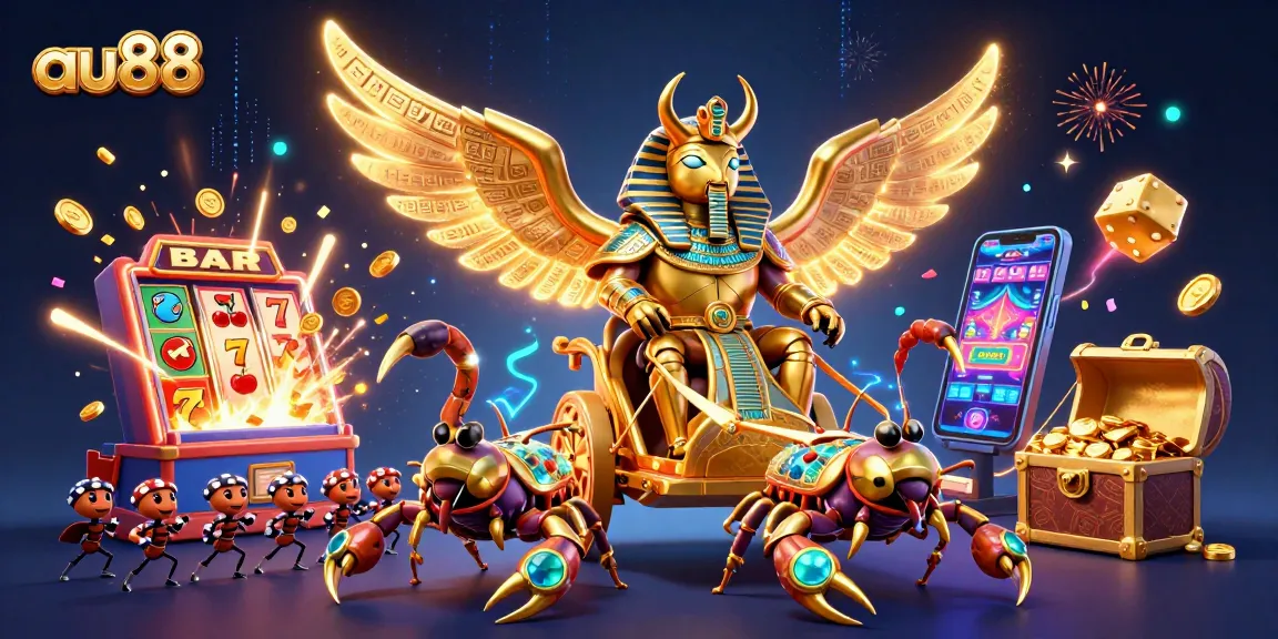 Experience exciting gameplay at au88 with vibrant casino elements and dynamic characters.