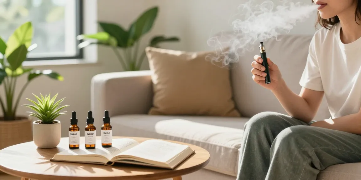 How To Vape naturally with high-quality CBD oil in a relaxing wellness setting