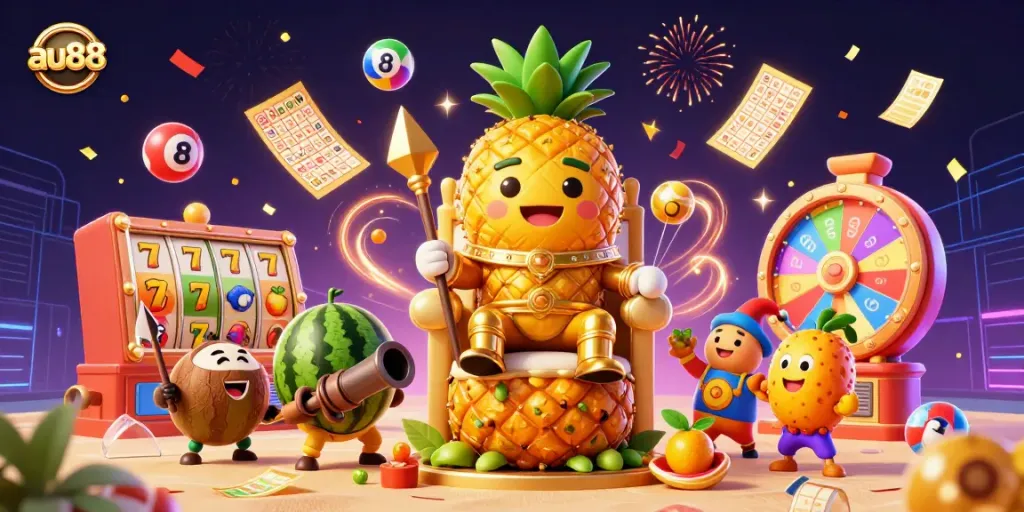 Experience exciting gaming at au88 with vibrant casino characters in a lively atmosphere.