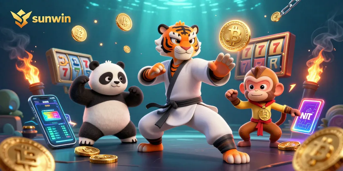 Engage with sunwin's thrilling casino experience featuring a masterful tiger, panda, and mischievous monkey!
