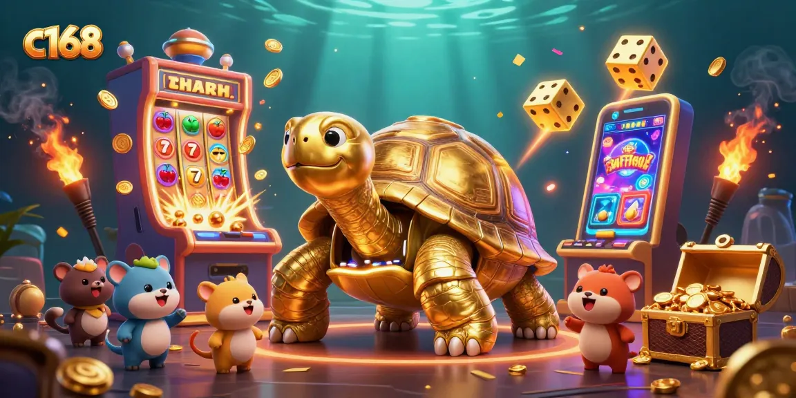 Experience the thrilling slots action at c168, where golden tortoises bring the jackpot vibes!