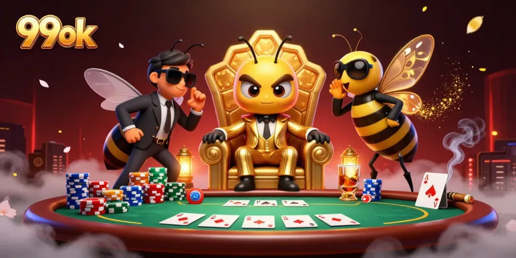 Experience thrilling poker action at 99ok with rich poker elements and a vibrant casino atmosphere.