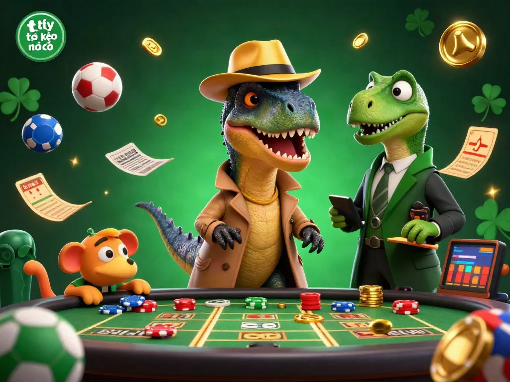 Experience thrilling sports betting action with tỷ lệ kèo nhà cái through engaging characters and vibrant elements.