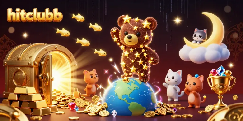 Experience thrilling gameplay at hitclubb with stunning illustrations of riches and excitement.