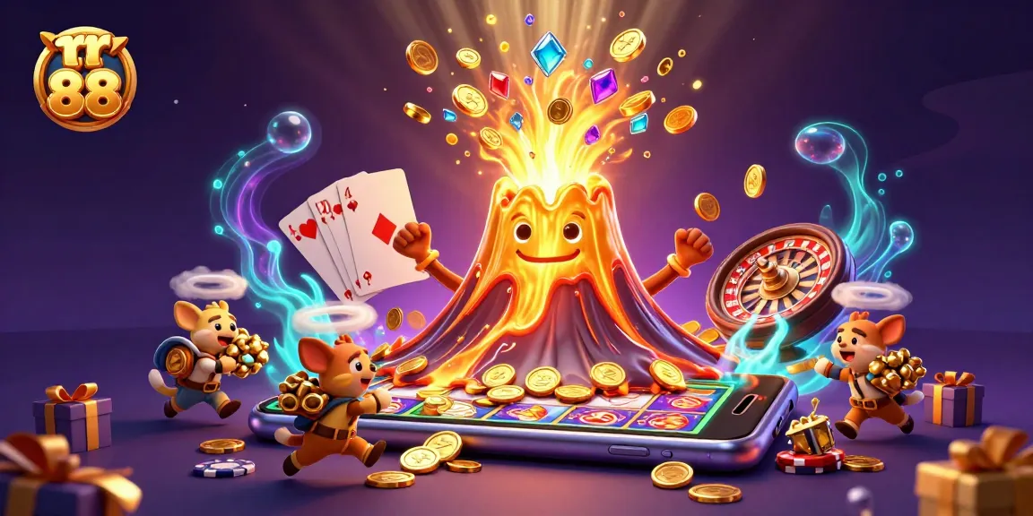 Win big at rr 88 with a thrilling 3D illustration showcasing exciting gaming elements and vibrant casino energy.