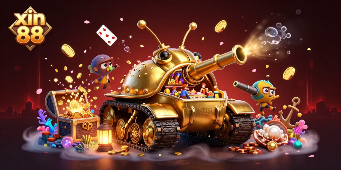Experience the thrill of xin 88 casino gaming in a vibrant 3D scene full of action and excitement.