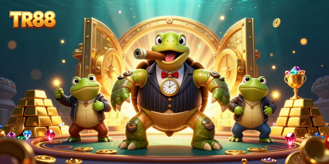Experience thrilling action at TR88 with massive turtle mobster and bullfrog enforcers in a vibrant casino