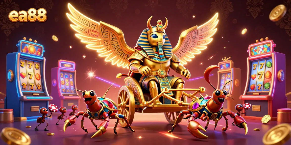 Experience thrilling casino action with the iconic ea88 showcasing vibrant slot machines and dynamic characters.