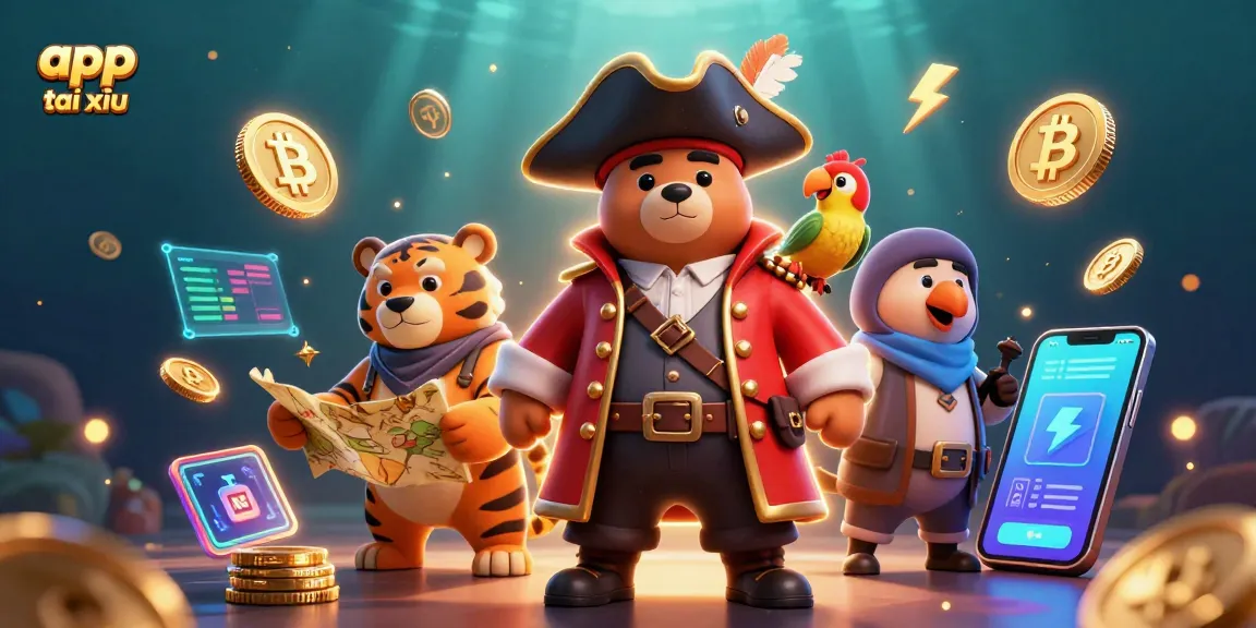 Play app tài xỉu with animated characters in a vibrant casino scene filled with excitement.