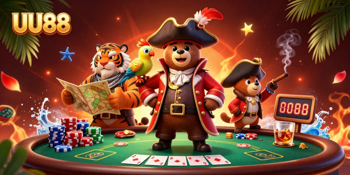 Explore exciting poker adventures at UU88 with vibrant characters and dynamic gaming elements.