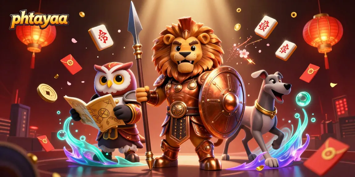 Phtayaa showcases dynamic 3D characters in a lively casino scene, emphasizing thrilling gambling action.