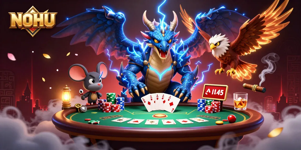 Experience exhilarating gaming at NOHU with electrifying dragons and poker action!